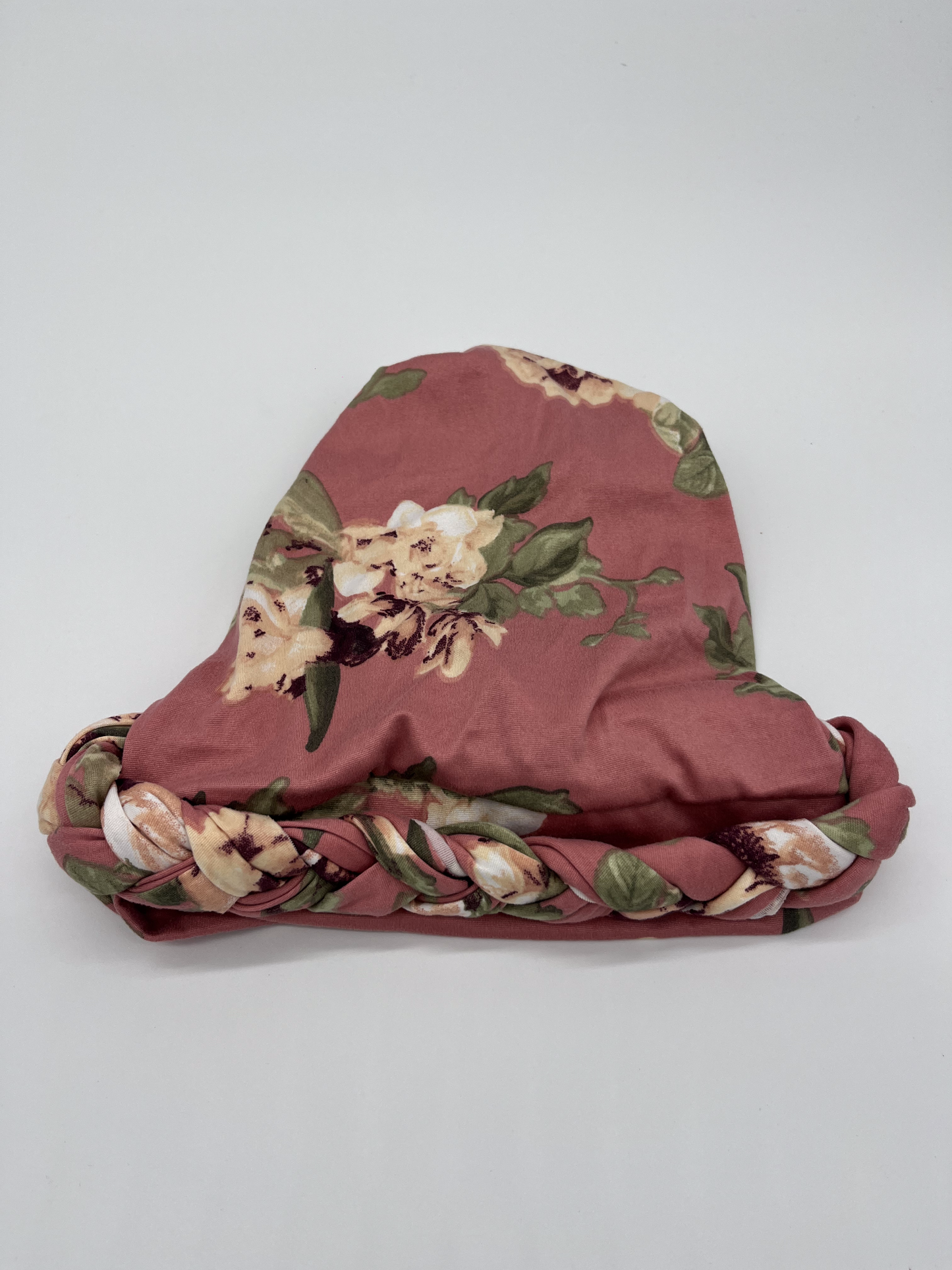 Soft Beanie Cap (Pink Floral)