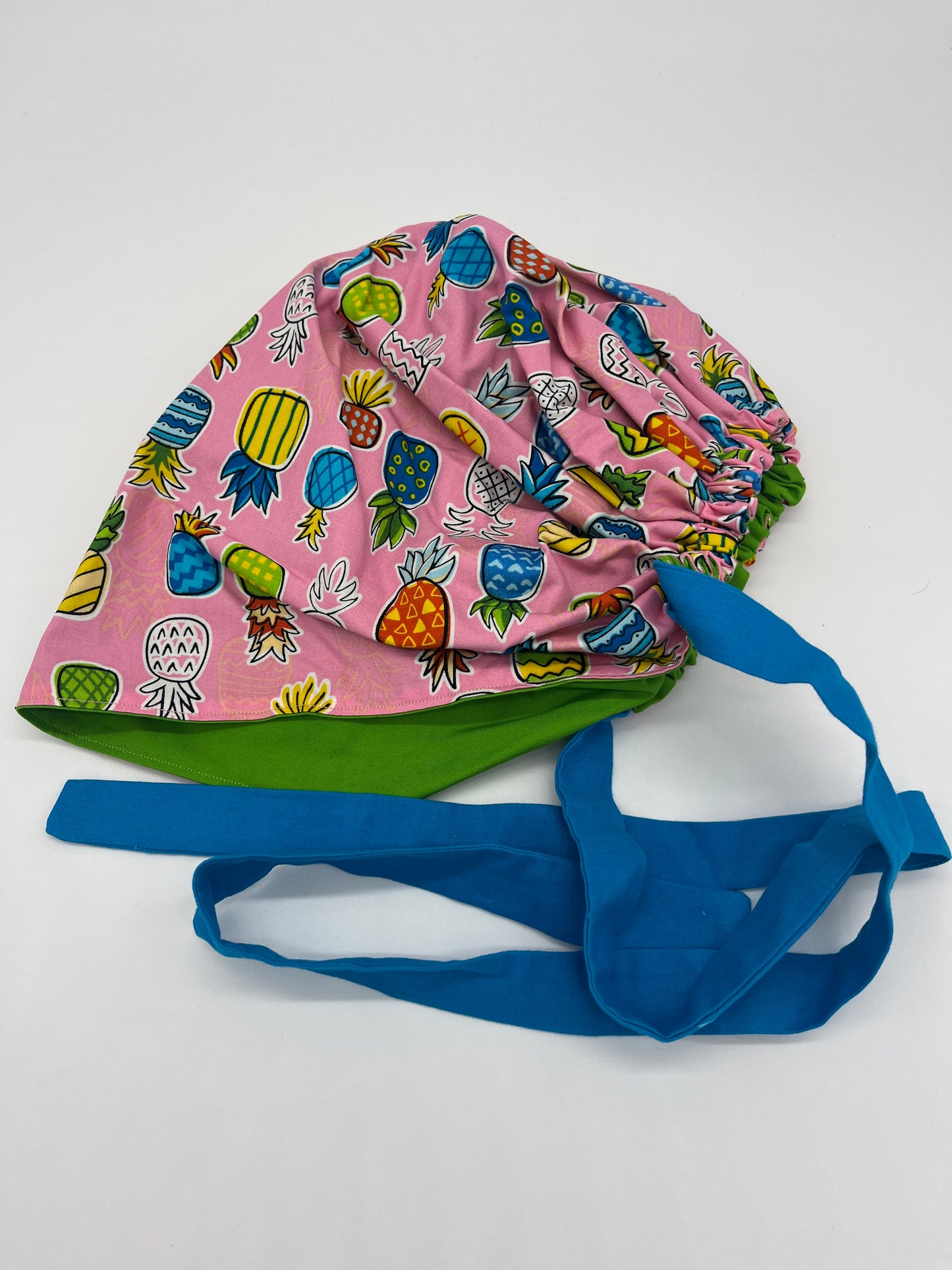 Cap (Multicolored Pineapples with Blue Ties)