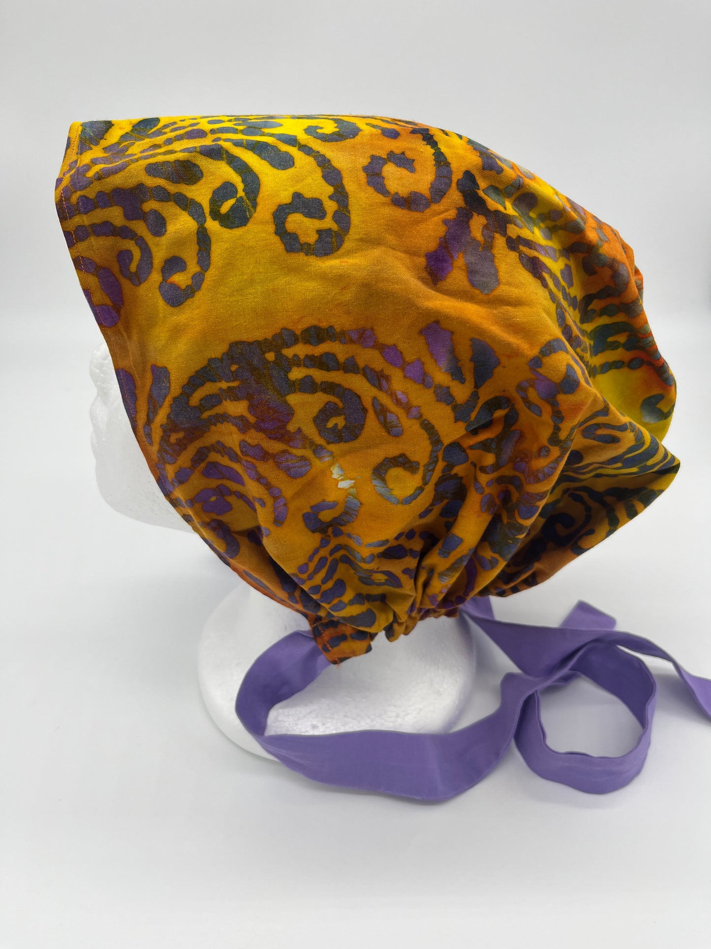 Cap (Multicolored with Purple Ties)