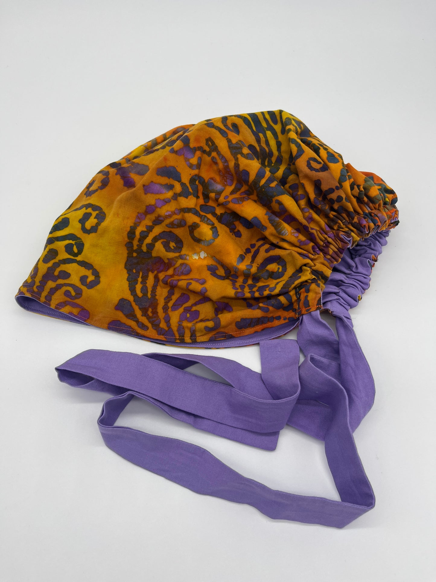 Cap (Multicolored with Purple Ties)