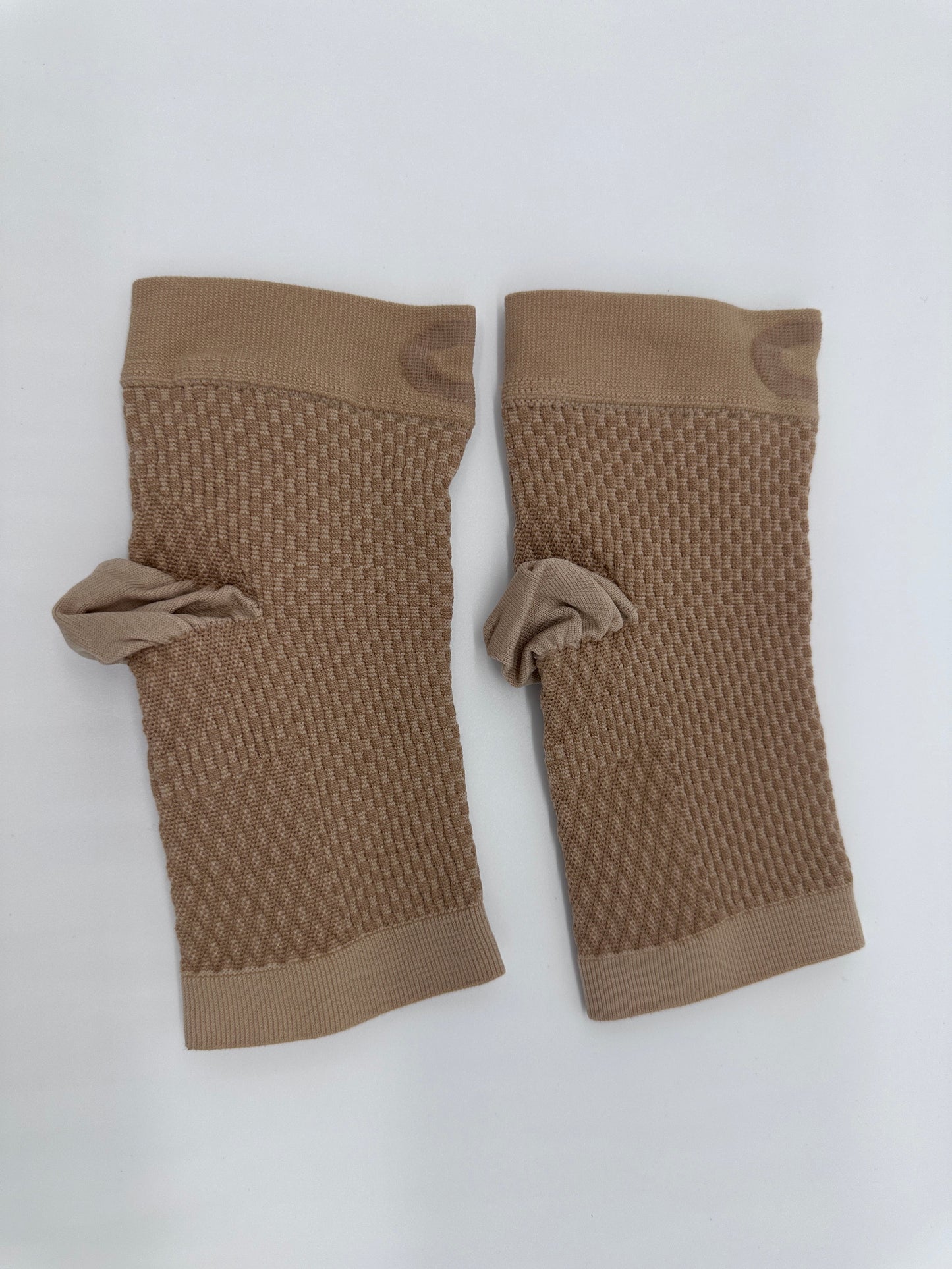 Compression Sleeve Support Socks - Tan, Small Size