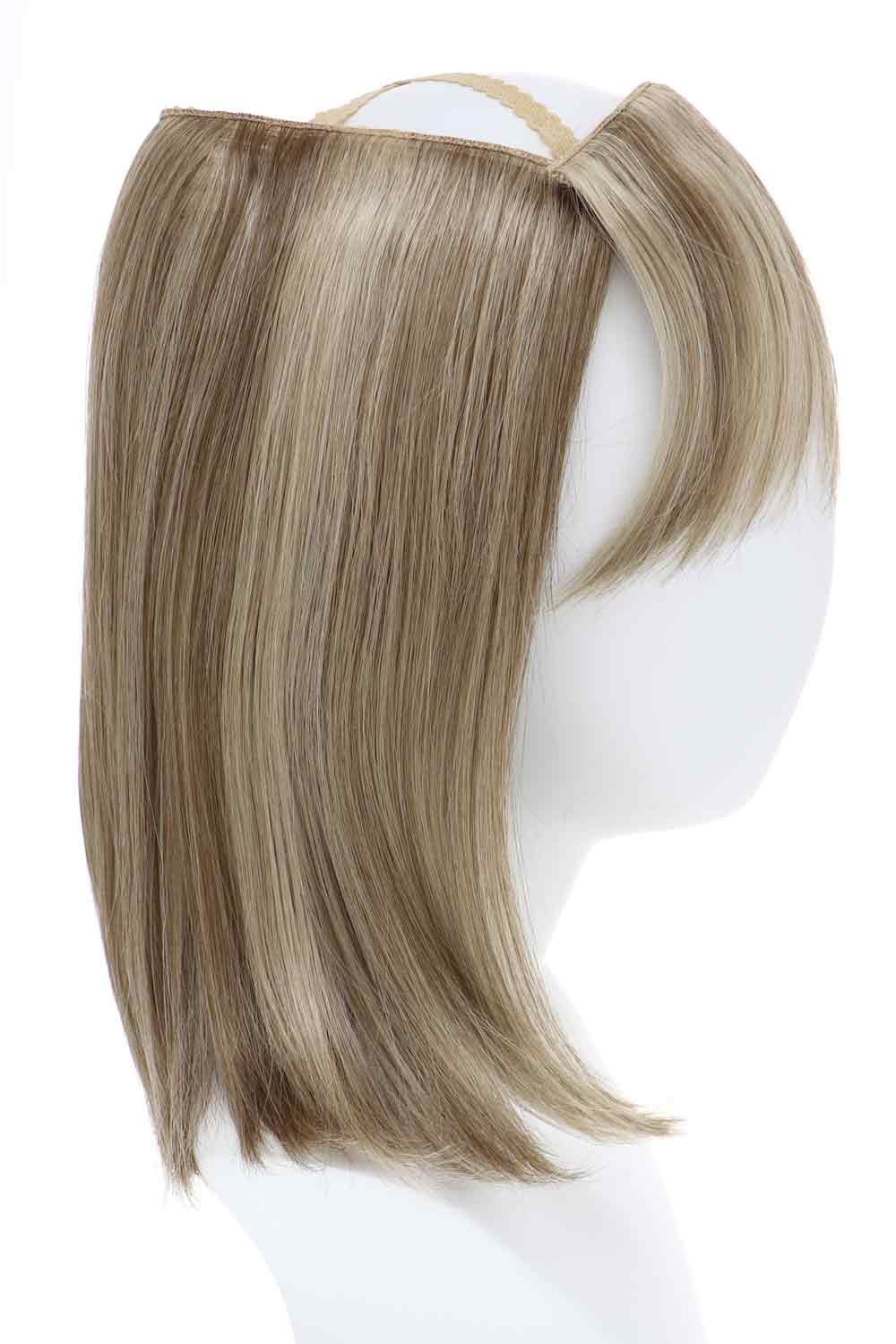 Wig - Sandy Blond, Halo Hair Piece with Detachable Bangs