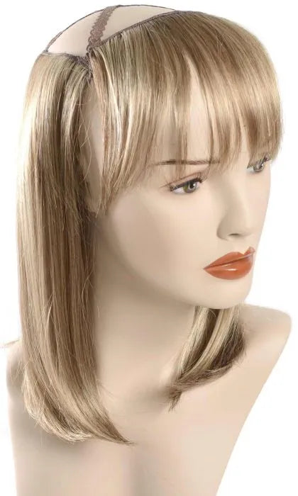 Wig - Sandy Blond, Halo Hair Piece with Detachable Bangs