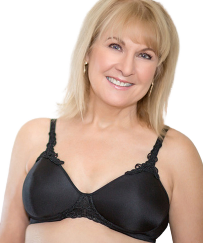 Mastectomy Bra (Black, 34AA)