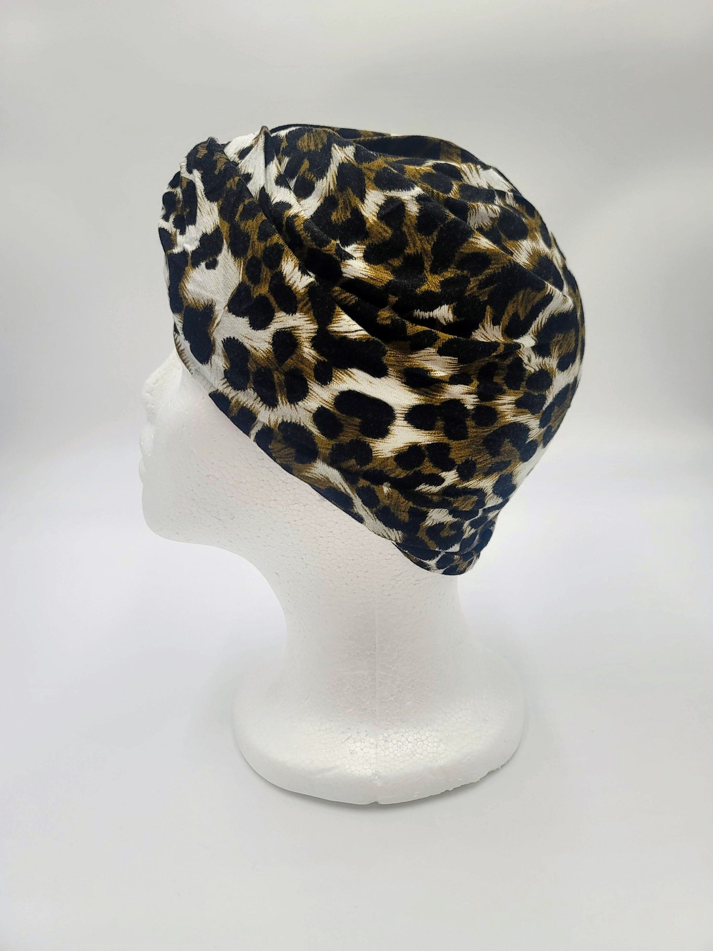 Soft Beanie Cap (Leopard, One-Size)