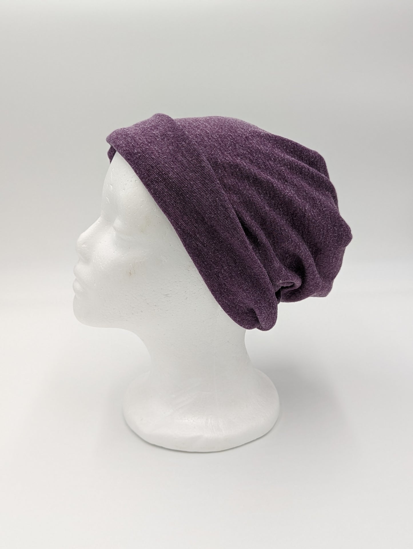 Beanie (Heather Purple, One-Size)