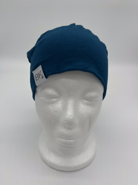 Soft Beanie Cap (Teal Blue)