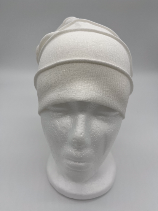 Soft Beanie Cap (White)