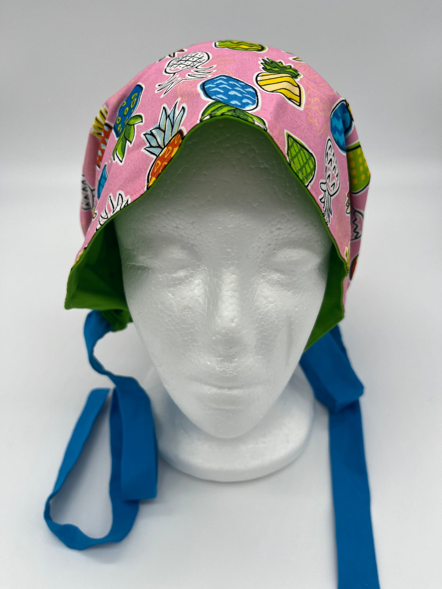 Cap (Multicolored Pineapples with Blue Ties)