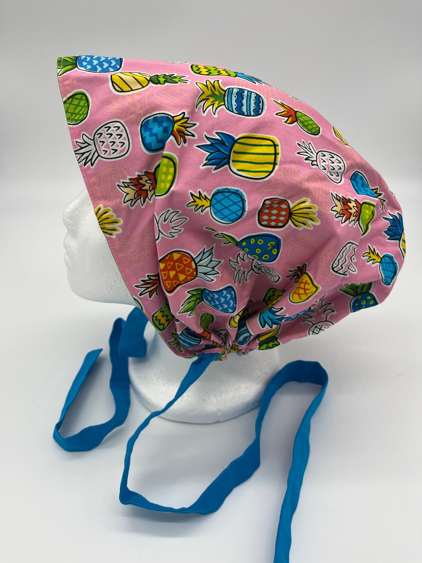 Cap (Multicolored Pineapples with Blue Ties)