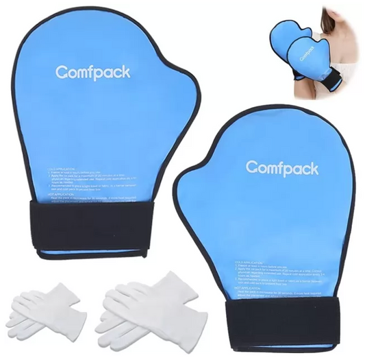 Cold/Hot Gel Pack Gloves (Blue)