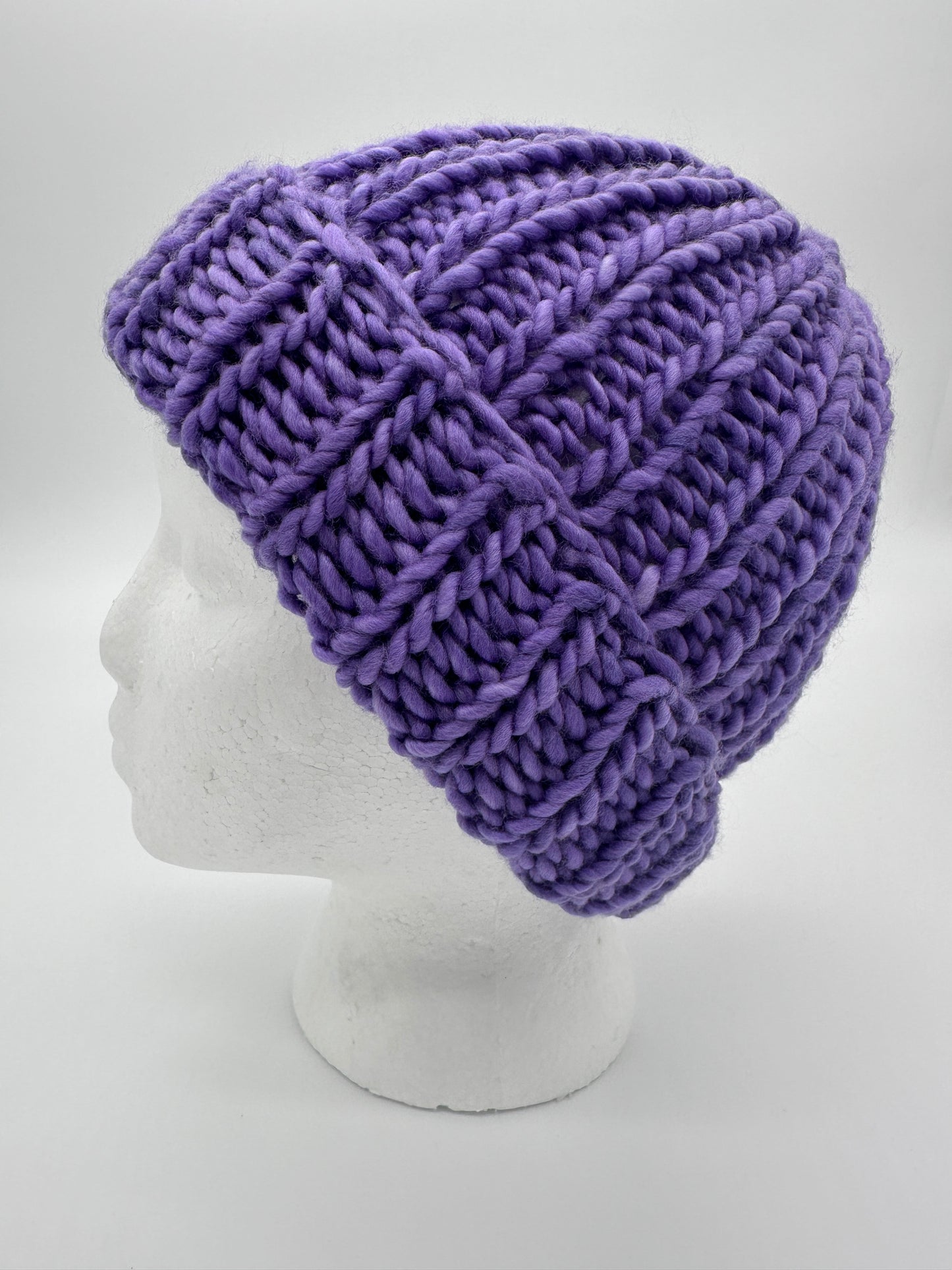 Beanie, Crochet (Purple)