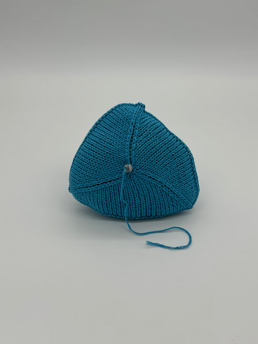 Knitted Breast Form Prosthetic - Blue