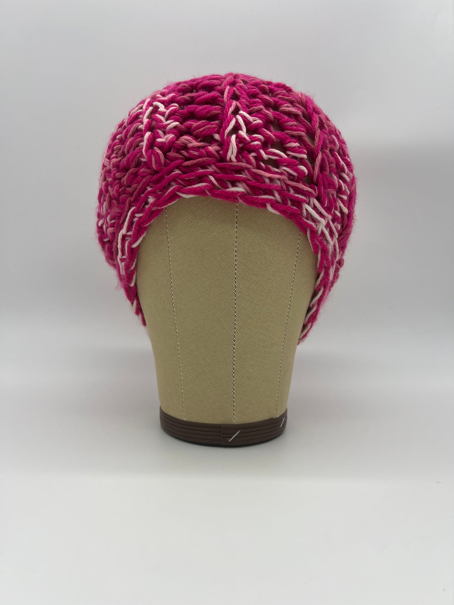 Beanie (Crochet, Fuchsia, One Size)