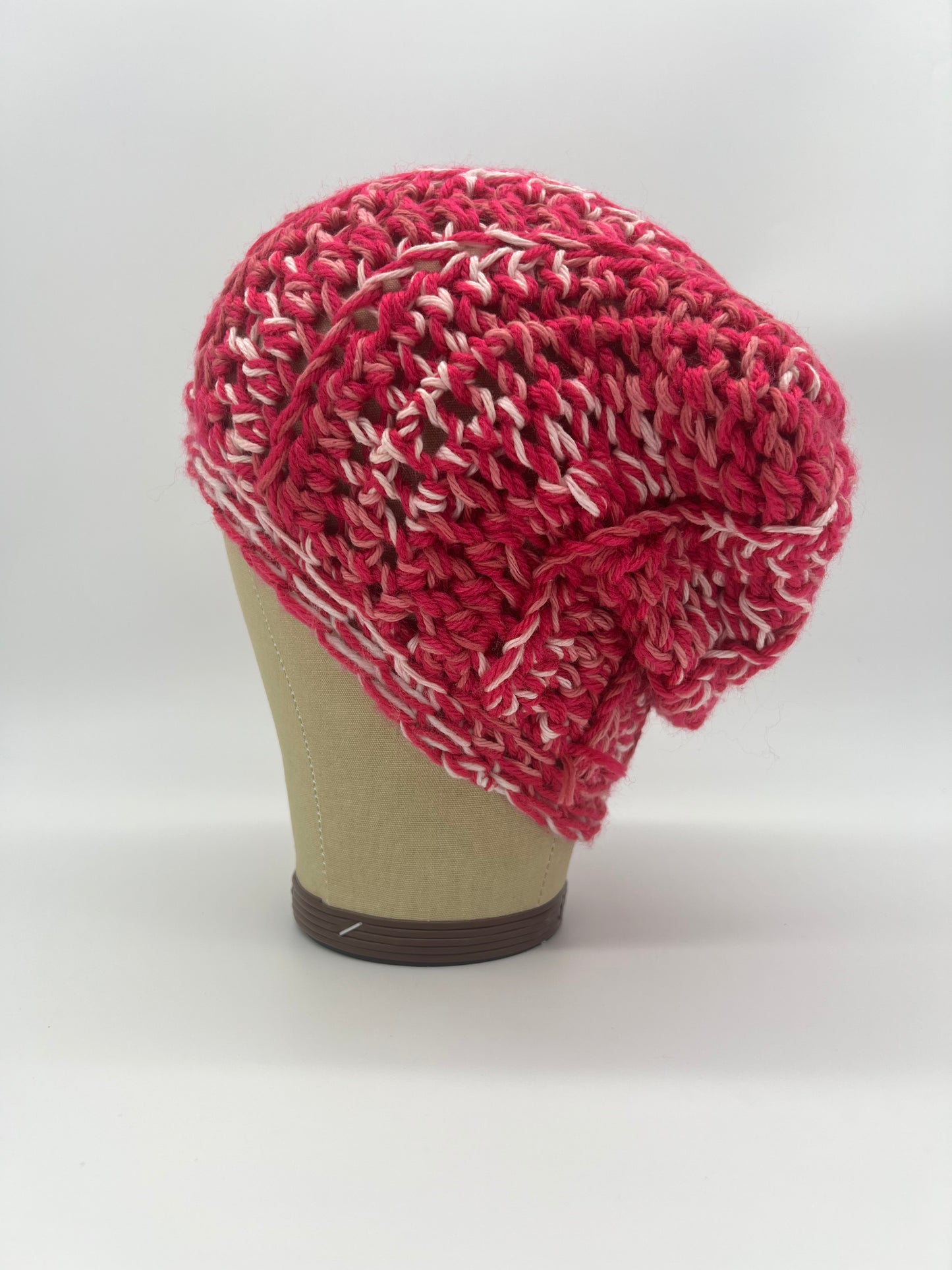 Beanie (Crochet, Fuchsia, One Size)
