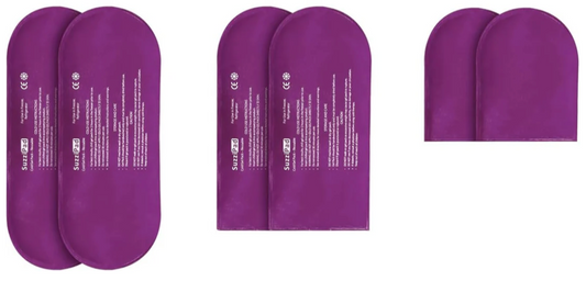 Cold/Hot Gel Pack Sock Inserts (Purple)