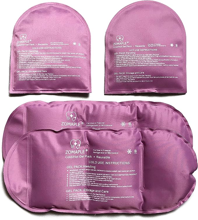 Cold/Hot Gel Pack Sock Inserts (Purple)