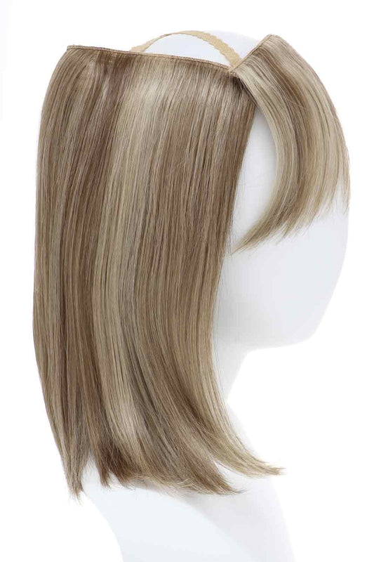 Wig - Sandy Blond, Halo Hair Piece with Detachable Bangs