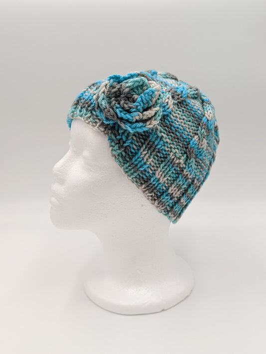 Knitted Beanie Cap (Multicolor, One-Size)