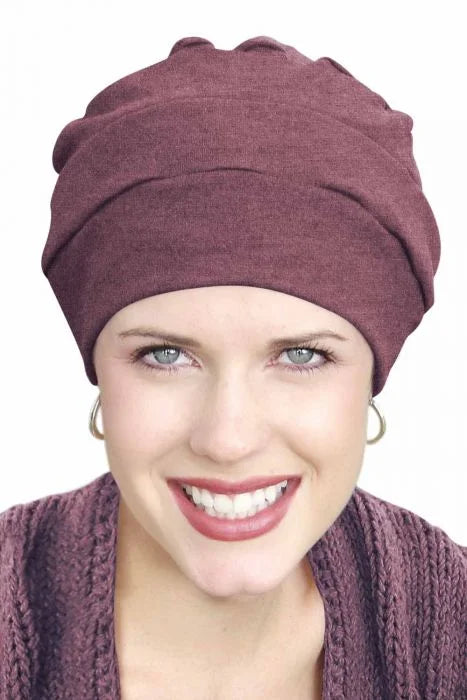 Soft Beanie Cap (Raisin, One-Size)